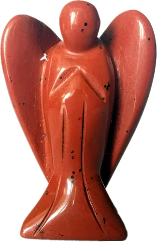 Miniatura 8 de Estatua de ángel guardián de oración de cristal curativo de cornalina natural, 2 pulgadas, tallado en bolsillo, figuras de piedra de palma