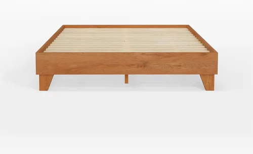 Miniatura 6 de Base de cama, fabricada en EE. UU. con 100% madera de pino norteamericano, base sólida para colchón con tablillas de pino prensado, instalación sin