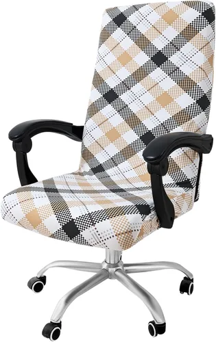 Miniatura 42 de Smiry fundas elásticas estampadas para silla de oficina de computadora, fundas universales para sillas giratorias de escritorio, extraíbles