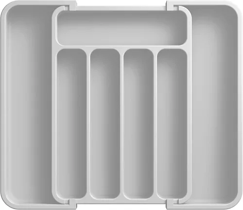 Miniatura 22 de Aujen Organizador de cubiertos – Organizador de cajones de cocina expandible, organizador de utensilios ajustable, bandeja de cubiertos
