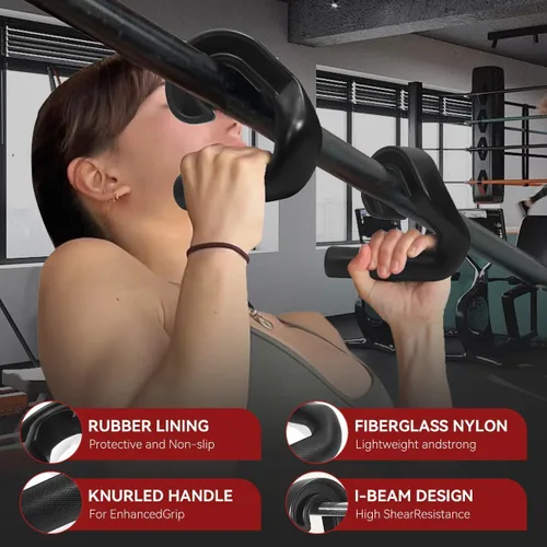Miniatura 4 de Neutral Grip Pull Up Handles 45° - Angles 90 Grips for Relieve Wrist Stress - Non-Slip Pull Up Grips - for Pull-Ups Deadlifts - Fits Pull Up Bar