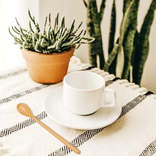 Miniatura 3 de Juego de 8 cucharas mezcladoras largas de melamina, cuchara de café con leche colorida, cuchara de helado de postre, cucharas de cóctel para postre