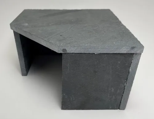 Miniatura 3 de TheFrogHouse - Piel de reptil de piedra de pizarra de 6 x 6 x 3.5 pulgadas, decoración natural sin fondo para cuevas