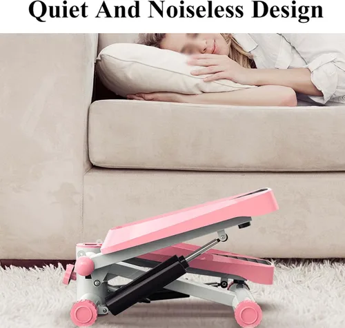 Miniatura 7 de YSUEFIJO Máquina paso a paso para el hogar, mini máquina de ejercicios paso a paso, equipo de fitness antideslizante, escalón plegable de altura
