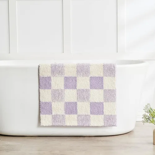 Miniatura 37 de CozeCube Tapetes de baño para baño antideslizantes, alfombras de baño de microfibra absorbente esponjosas lavables, alfombras de baño estéticas