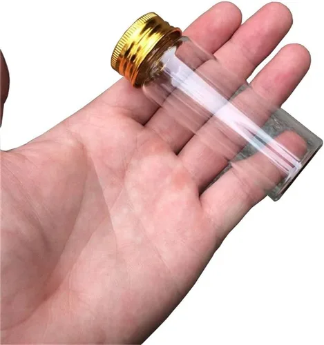 Miniatura 3 de Tarros de vidrio transparente de 1.4 fl oz con tapa de rosca de aluminio, botellas vacías tapas doradas, botellas de vidrio 12