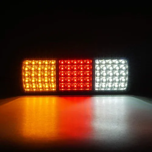 Miniatura 7 de Auovo 75 luces LED traseras de camión DC12V ámbar rojo blanco señal de giro de freno de marcha atrás remolque barra de luz trasera lámparas