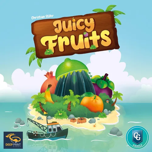 Miniatura 10 de Capstone Games: Juicy Fruits, juego de mesa de estrategia, juego rápido y fácil, cultiva deliciosas frutas en el paraíso de 1 a 4 jugadores, tiempo