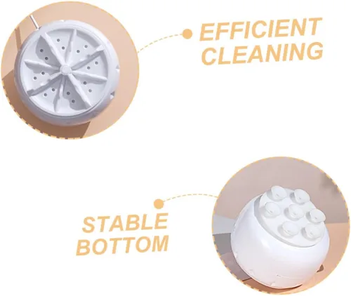 Miniatura 9 de KOMBIUDA 2 unids Lavadora Personal Portátil Mini Lavavajillas Agitador Lavaplatos Lavadora de Fregadero de Plástico para Rv Casa Coche