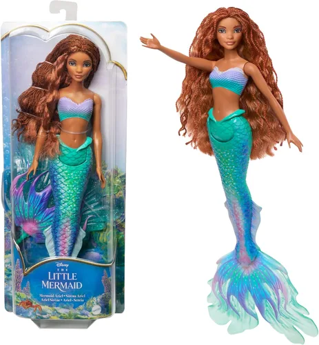 Mattel Disney Toys, muñeca Ariel Fashion con traje exclusivo, inspirada en la película de La Sirenita de Disney