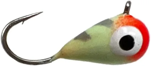 Miniatura 2 de Reaction Tackle Plantillas de pesca en hielo de tungsteno - Plantilla súper sensible en forma de lágrima para panfish, crappie, lucioperca, perca