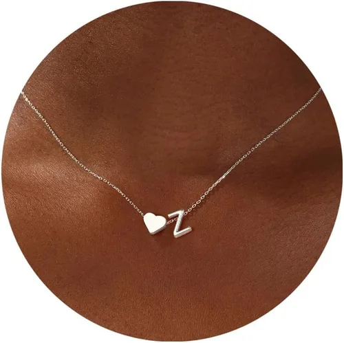Miniatura 24 de Turandoss Mothers Day Gifts for Mom Wife - Dainty 18K Gold Plated Heart Initial A-Z Pendant Necklace Trendy Jewelry Heart Necklaces Birthday Mothers