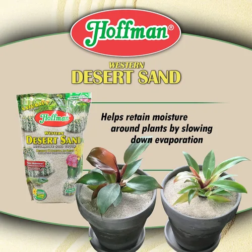 Miniatura 4 de Hoffman Western Desert Sand - Cubierta decorativa de suelo para plantas en macetas o camas, 2 cuartos secos