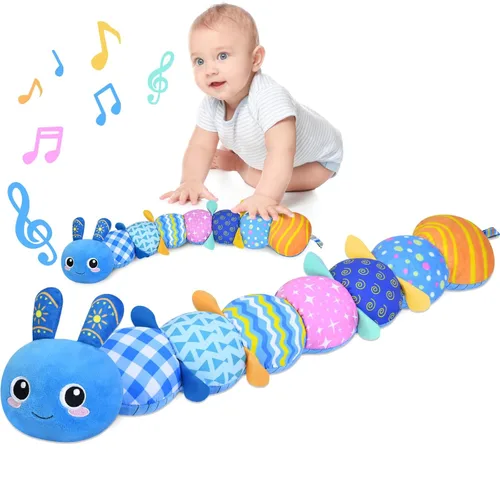 KMUYSL Juguetes para Bebés 0-6 6-12 Meses, Juguete de Peluche Musical Sensorial de Animales para 0 1 2 3 4 5 6+ Meses, Juguete de Peluche con