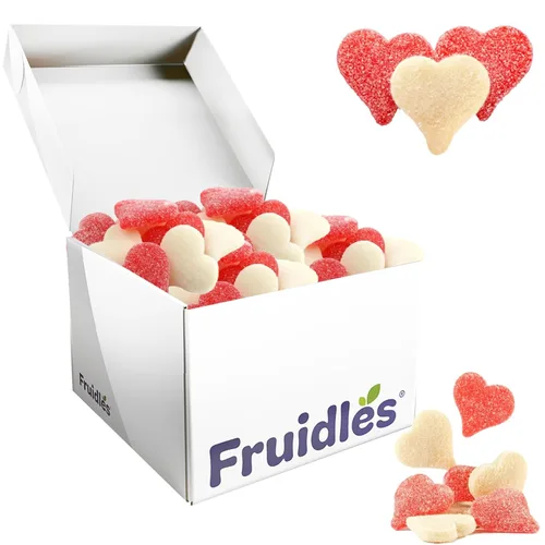 Miniatura 6 de Sanded Gummi Hearts - Goma de mascar para el día de San Valentín, apta para alérgicos, sin OMG, sin edulcorantes artificiales (1 libra)
