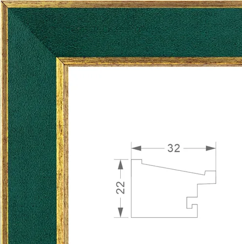 Miniatura 3 de Marco de gamuza de 10 x 13 pulgadas, marco individual, elegante marco verde de 10 x 13 pulgadas con paspartú para fotos de 8.5 x 11 pulgadas