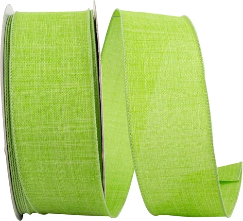 Miniatura 56 de Cinta Reliant Ribbon 92573W-031-09K para borde con alambre Everyday Linen Value, 1-1/2 pulgadas x 50 yardas, color negro