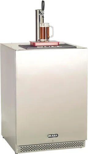Miniatura 2 de Bull Outdoor Products Kegerator con clasificación para exteriores - Refrigerador de cerveza de un solo grifo de acero inoxidable 304 con control