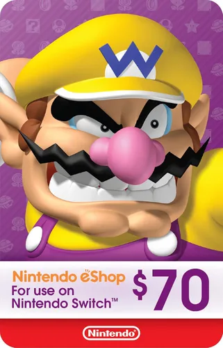Tarjeta de regalo Nintendo eShop de $70 [Código digital]