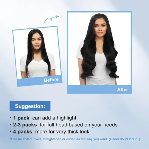 Miniatura 8 de Sixstarhair Extensiones de cabello con cinta adhesiva, color marrón claro, mezclado con rubio ceniza, sin costuras, lacio, 18 pulgadas, 1.76 onzas