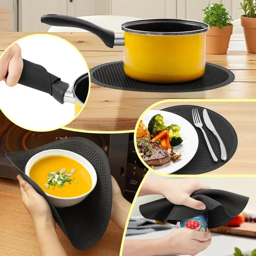Miniatura 8 de Cubierta antisalpicaduras para microondas para alimentos, tapa transparente con vaporizador de agua, asa integrada, protector contra salpicaduras