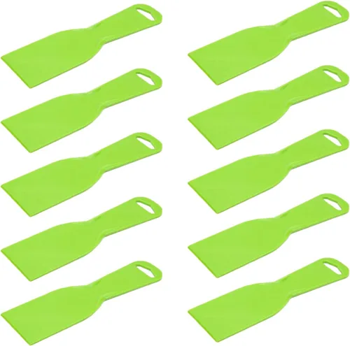 Miniatura 13 de 5 espátulas de masilla flexibles de plástico de 8 pulgadas, paquete de gran tamaño, desechable, herramienta de raspador de pintura de plástico