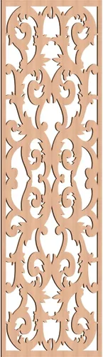 Miniatura 21 de Meadville Paneles decorativos de pared de madera con calado, 9 3/8 pulgadas de ancho x 24 3/8 pulgadas de alto x 1/4 de alto, aliso