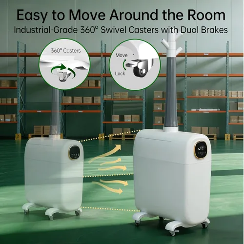 Miniatura 6 de Lacidoll Humidificador de habitación grande, 6.6 galones/25L Humidificadores para toda la casa para dormitorio y hogar, 3000 pies cuadrados