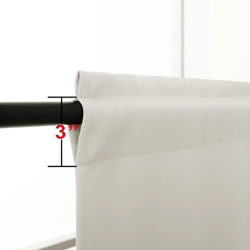Miniatura 4 de KOUFALL Cenefa beige para ventanas de 16 pulgadas de largo, cortinas cortas para filtrar la luz sobre el fregadero