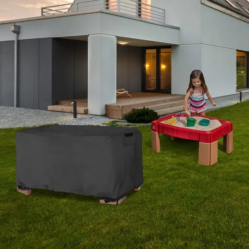 Miniatura 5 de AKEfit Funda para mesa de agua y arena para niños, para duchas de lluvia, estanque de agua, impermeable, a prueba de polvo, para juguetes al aire