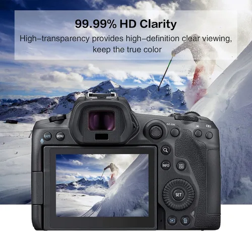 Miniatura 5 de Rieibi Paquete de 3 protectores de pantalla de cámara para cámara digital Canon PowerShot SX720 SX710 SX700 SX610 SX620 G16 G15, película de vidrio