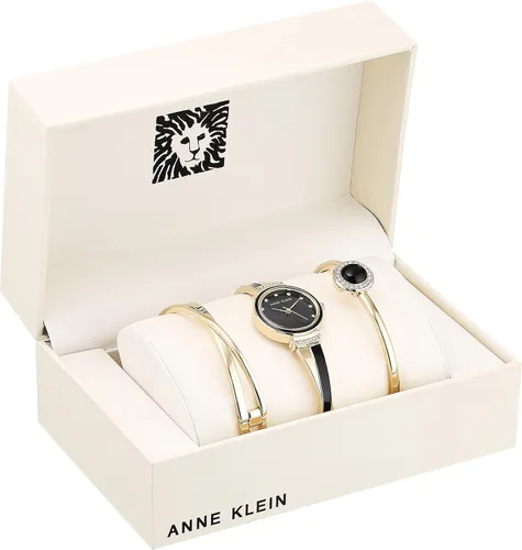 Miniatura 2 de Anne Klein Juego de reloj y brazalete acentuado de cristal para mujer