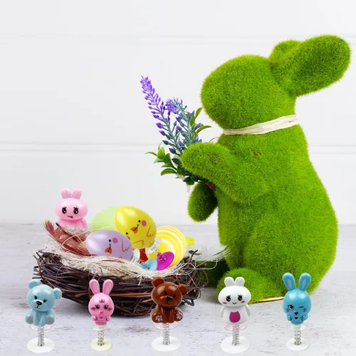 Miniatura 4 de 24 piezas de juguetes saltarines de Pascua para niños, niños y niñas pequeños, rellenos de cesta de Pascua, rellenos de huevos, regalos, recuerdos