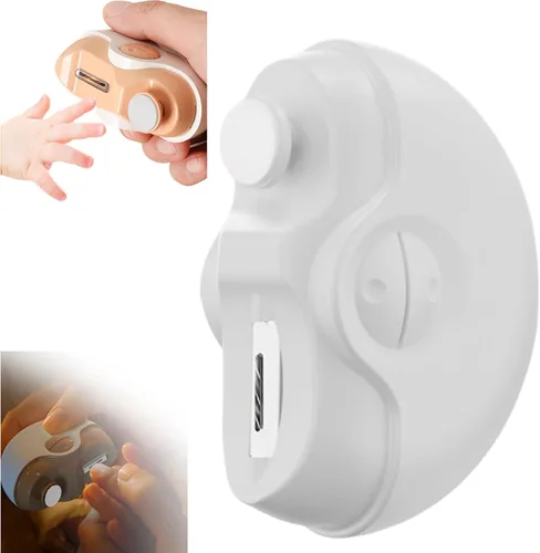 Miniatura 11 de Cortaúñas eléctrico, kit de lima de uñas eléctrico inalámbrico recargable por USB 2 en 1, cortaúñas automático, 2 velocidades, juego profesional