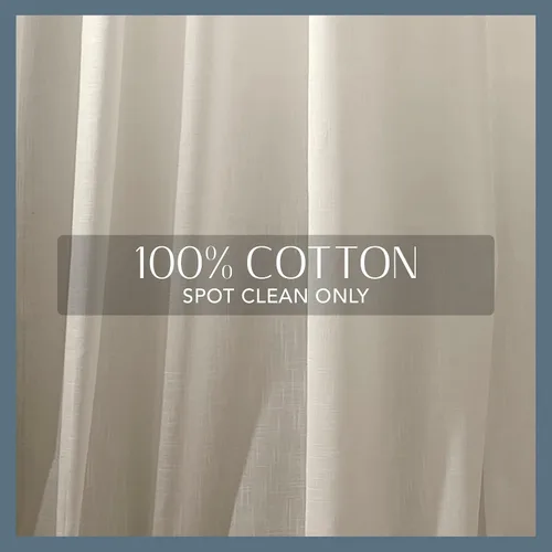 Miniatura 5 de Elrene Home Fashions Calypso - Cortina para ventana, de algodón semitransparente con borlas de macramé anudadas a mano, con bolsillo para barra, 52