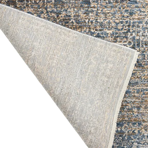 Miniatura 7 de Dalyn Rugs Yarra YA2 - Alfombra rectangular suave azul de 1 pies 8 pulgadas x 2 pies 6 pulgadas, fácil de limpiar, no se desprende, para dormitorio