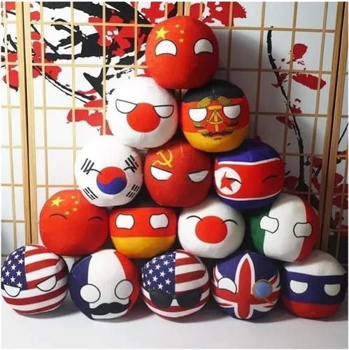 Miniatura 6 de 7.9 in Poland Ball Estados Unidos, Canadá, Reino Unido, Francia, decoración de baile de campo, cosplay de anime, decoraciones de bandera (MX, 7.9 in)