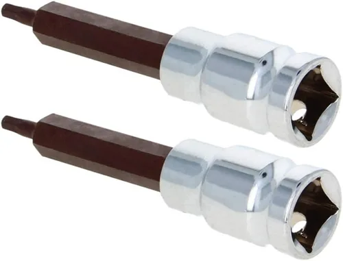 Miniatura 64 de Utoolmart 1/2-Inch Drive x T50 Torx Bit Socket S2 Acero 55mm/2.17" Longitud Auto Reparación Herramienta Listo Impacto 2 Pcs