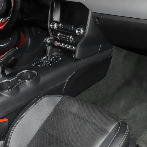 Miniatura 7 de RT-TCZ Cubierta de fibra de carbono para consola central, panel de palanca de cambios lateral, accesorios interiores, decoración para Ford Mustang