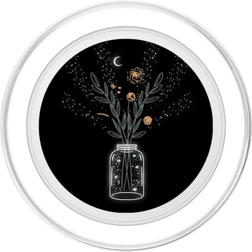 Miniatura 2 de Galaxy Flower Stars Cielo Noche Luna Espacio Exterior Regalo PopSockets MagSafe PopGrip para iPhone