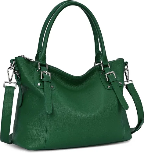 Miniatura 16 de HESHE - Carteras y bolsos de cuero genuino para mujer, bolso de mano, bolso de hombro, bolso de asa superior, bolso cruzado, bolso tipo morral