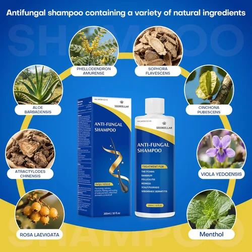 Miniatura 3 de Champú de psoriasis Dermatitis seborreica Antifúngico anticaspa Champú foliculitis copos Tratamiento del cuero cabelludo para hombres y mujeres