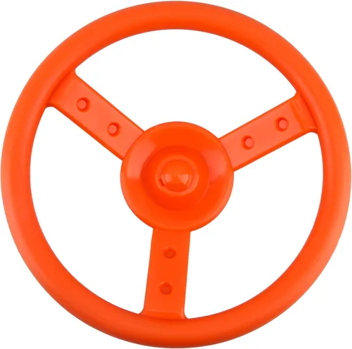Miniatura 13 de Juego de accesorios de volante de plástico para patio trasero, casa de árbol, parque infantil, gimnasio de selva (1, amarillo)