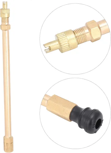 Miniatura 6 de Reemplazo de válvula de neumático sin cámara, vástagos de válvula de neumático sin cámara con adaptador de extensión de válvula de neumático, rueda