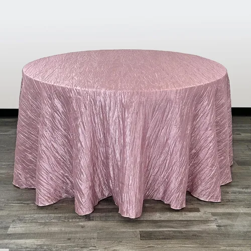 Miniatura 35 de Your Chair Covers - Mantel redondo de tafetán arrugado de 132 pulgadas - Mantel de comedor color champán, brillante aplastado para bodas, fiestas