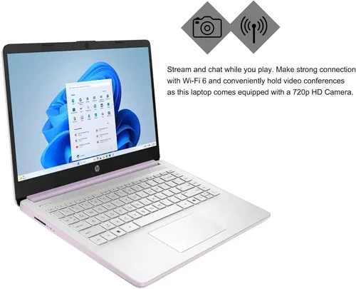 Miniatura 6 de HP 14 portátiles portátiles livianos para negocios y estudiantes, 14 pulgadas, HD, antirreflejo, Intel de 4 núcleos, N150, 8 GB de RAM, 192 GB