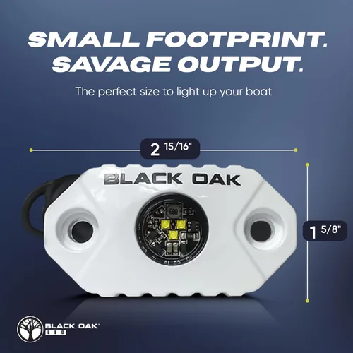 Miniatura 5 de Black Oak Luces LED marinas LED para barco, luces de acento marino, luces de pesca, luces de cortesía, luces de cubierta, luces blancas regulables