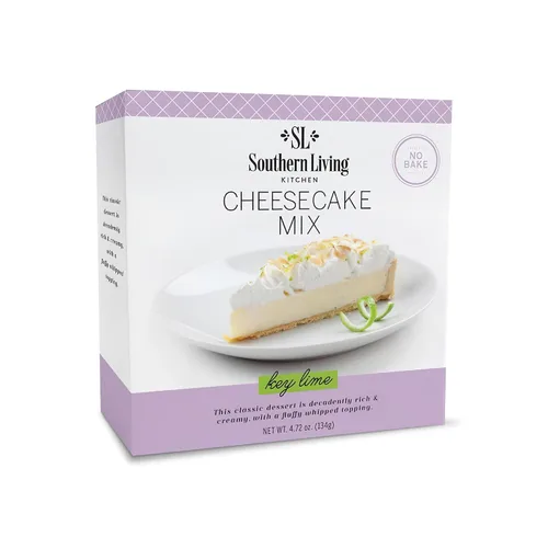 Mezcla de Cheesecake Gourmet, Mezcla de Pastel de Cheesecake Sin Hornear, Pastel de Cheesecake de Lima Clave de Southern Living, Rico, Cremoso,