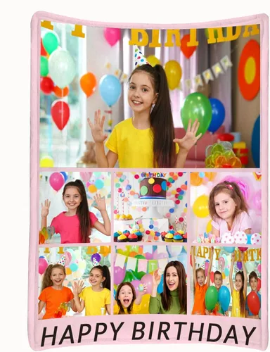 Miniatura 39 de Manta personalizada para parejas con collage de fotos, manta personalizada para parejas, súper suave y acogedora para regalos del día de San