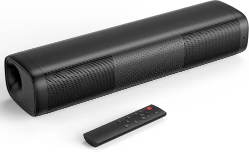 Saiyin Barra de sonido para Smart TV, barra de sonido de 11.7 pulgadas con entradas Bluetooth 5.3/ópticas/auxiliares, tamaño pequeño y gran